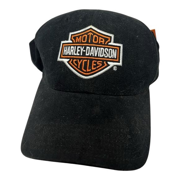 Harley-Davidson Men's Classic Curved Bill Fitted Size 7 Baseball Cap - Black - Picture 1 of 8